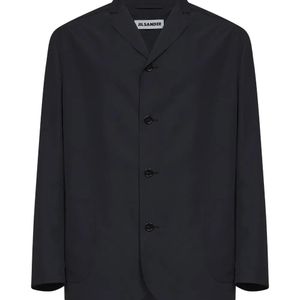 Jil Sander Blue Single-Breasted Boxy Jacket for men