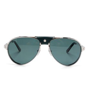 Cartier Green Pilot-Frame Sunglasses for men