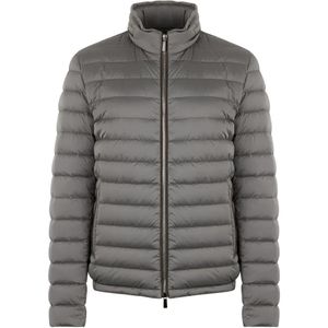 Moorer Grey Quilted Padded Jacket for men