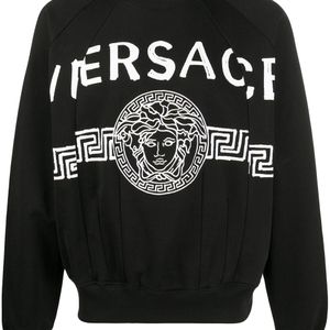 メンズ Versace メデューサ スウェットシャツ ブラック