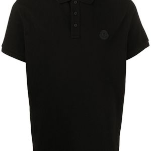 メンズ Moncler ロゴ ポロシャツ ブラック