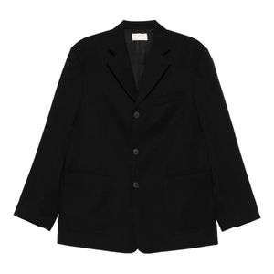 The Row Black Caelum Three-Button Patch-Pocket Jacket for men