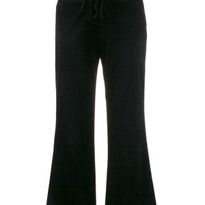 Pantalones capri de pana Miu Miu de color Negro