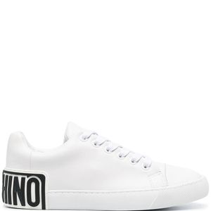 Moschino White Rear Logo Low-top Sneakers