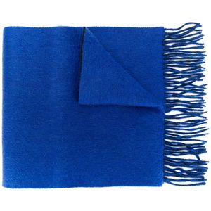 N.Peal Cashmere カシミア スカーフ ブルー
