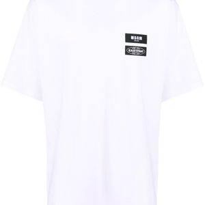 メンズ MSGM ロゴ Tシャツ ホワイト