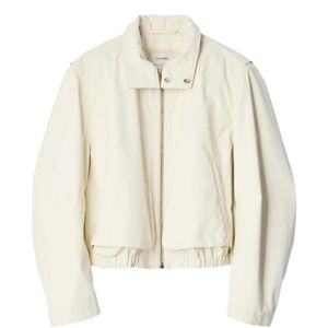 Lemaire White Zipped Stand-Collar Bomber Jacket