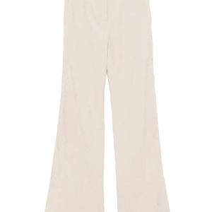 Saiid Kobeisy White Embroidered Flared Trousers