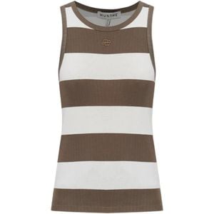 Munthe Grey Tezza Striped Top