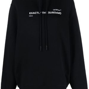 Off-White c/o Virgil Abloh Black Slogan-Print Drawstring Hoodie