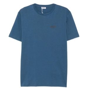 Moschino Blue Logo-Print T-Shirt for men
