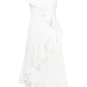 Teija Weiß Asymmetrisches Kleid