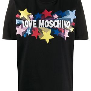 Love Moschino スター Tシャツ ブラック