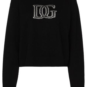 Dolce & Gabbana Dgインターシャ セーター ブラック