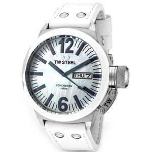 TW Steel White Ceo Canteen 46Mm Watch for men