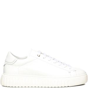 Giuliano Galiano White Mars Croc-Effect Leather Sneakers for men