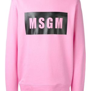 MSGM Trui Met Logo in het Roze voor heren