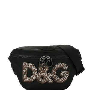 メンズ Dolce & Gabbana レオパード ベルトバッグ ブラック