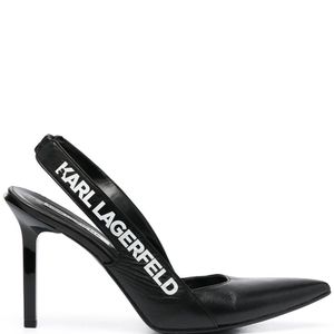 Karl Lagerfeld Gala ロゴ パンプス ブラック