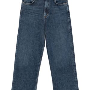 Agolde Blue Ren High Rise Wide Leg Jeans