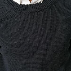 メンズ AMI クルーネック セーター ブラック