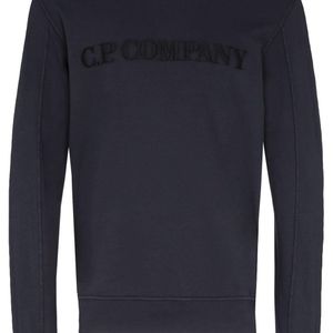 メンズ C P Company ロゴ スウェットシャツ ブルー