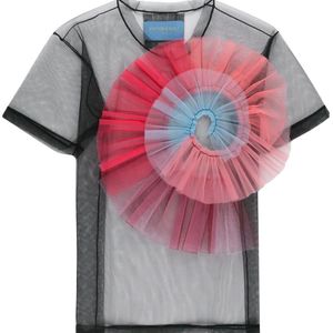 Viktor & Rolf Schwarz 'Rainbow Twist' T-Shirt
