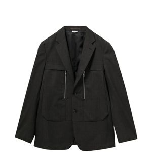Comme des Garçons Black Plaid Blazer for men