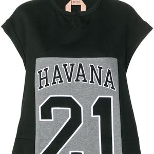 T-shirt Havana 21 con stampa di N°21 in Nero