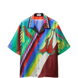 Versace Hemd Mit Print in Blau für Herren
