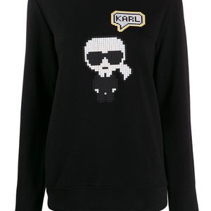 Karl Lagerfeld Karl Pixel スウェットシャツ ブラック