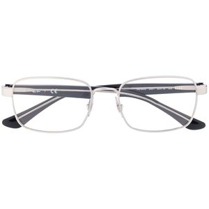 メンズ Ray-Ban 6445 ワイヤー眼鏡フレーム ブラック