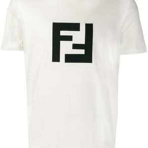 メンズ Fendi Ff ロゴ Tシャツ ホワイト