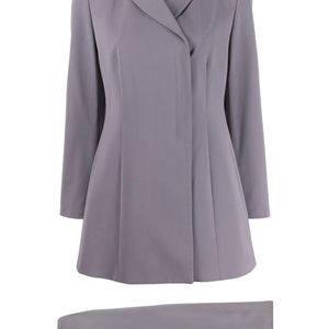 Tailleur-jupe à design structuré Giorgio Armani en coloris Violet