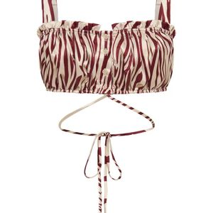 Nicholas White Tracy Sleeveless Silk Cropped Top