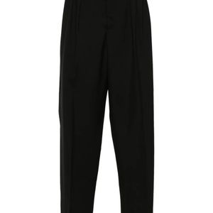 KENZO Black Pleated Tailored Pant Clothing for men