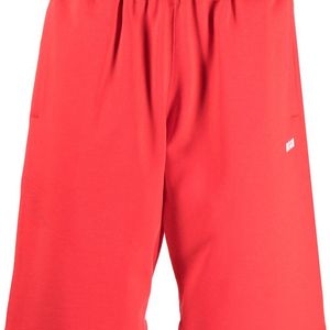 MSGM Shorts mit Logo-Print in Rot für Herren