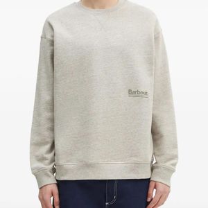 Barbour Grey Calton Sweatshirt for men