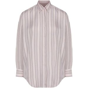 Umit Benan White Marghe Vertical-Stripe Shirt for men