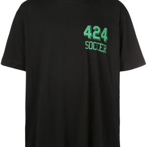 メンズ 424 ロゴ Tシャツ ブラック