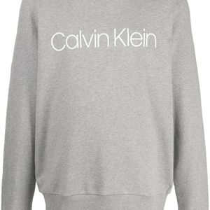 メンズ Calvin Klein ロゴ スウェットシャツ グレー