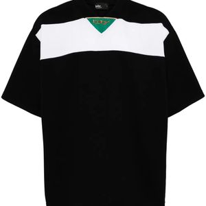 Kolor Black Stripe-Detail Jersey T-Shirt for men