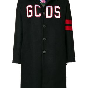 Manteau oversize à logo brodé Gcds pour homme en coloris Noir