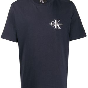 メンズ Calvin Klein ロゴ Tシャツ ブルー