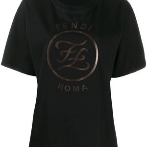 Fendi Ff Karligraphy Tシャツ ブラック