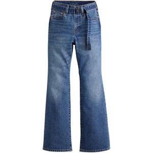 Sacai Blue X Levi's Belted Wide-Leg Jeans