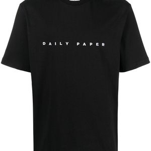 メンズ Daily Paper ロゴ Tシャツ ブラック