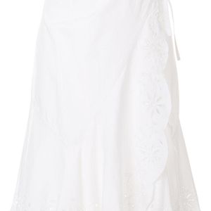 Antik Batik White Wrap-around Skirt