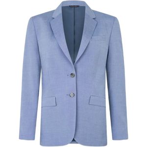 Brooks Brothers Blue Blazer À Poches À Rabat