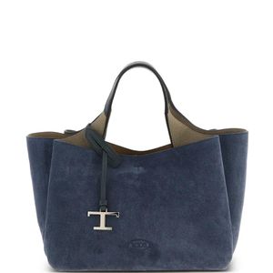 Tod's Blue Mini Leather Tote Bag